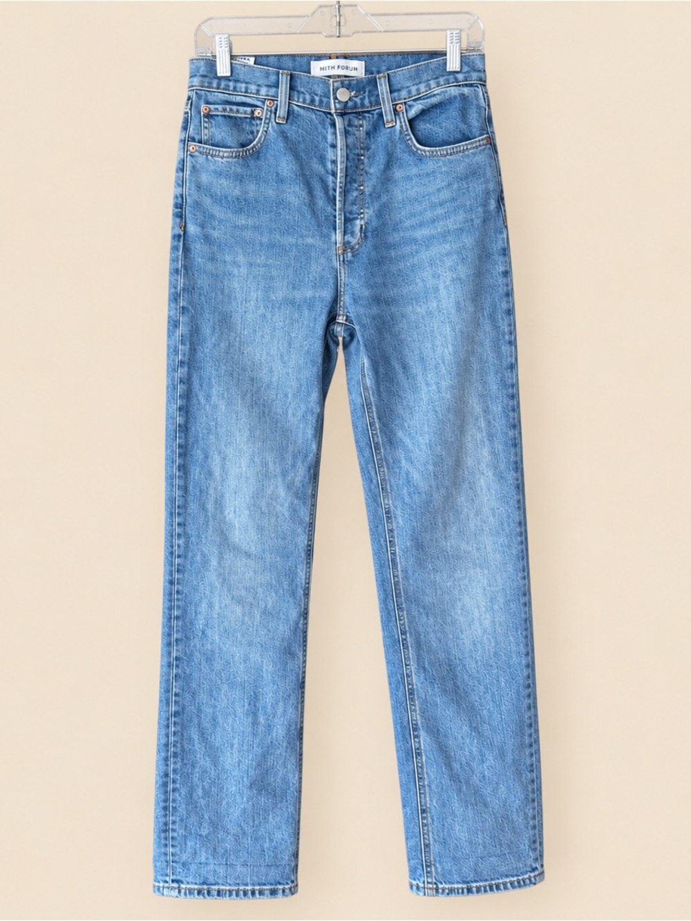 Denim Forum 90s Hi Rise Drain Pipe Slim 27
